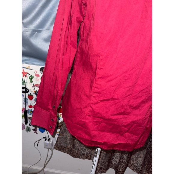 Women’s Red Button Down Merona Long Sleeve ❤️ - Picture 11 of 12